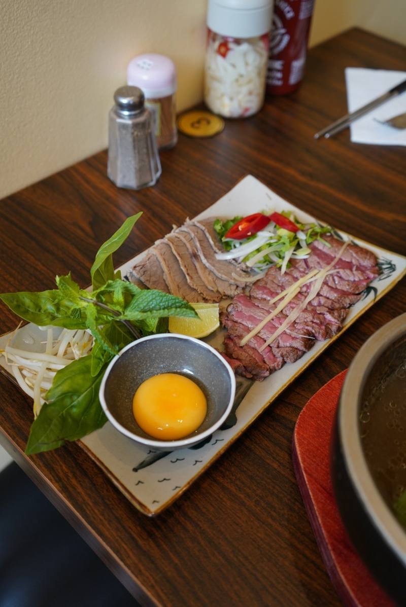 Fresh ingredients for Little Huế hot-stone pho