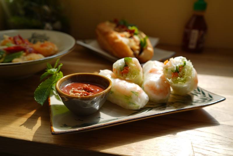 Crispy prawns with Vietnamese salt and pepper seasoning