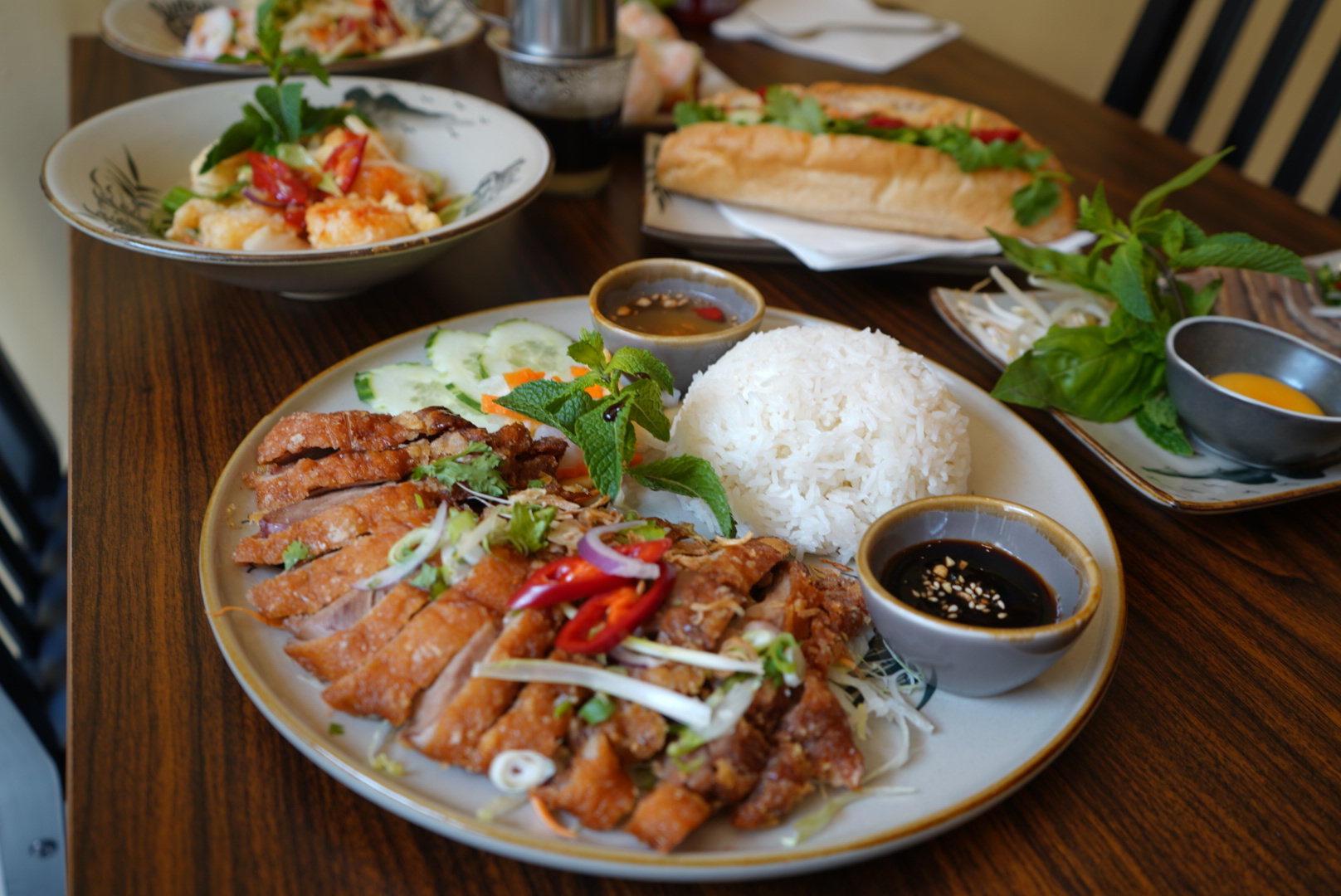 Fresh prawn summer rolls